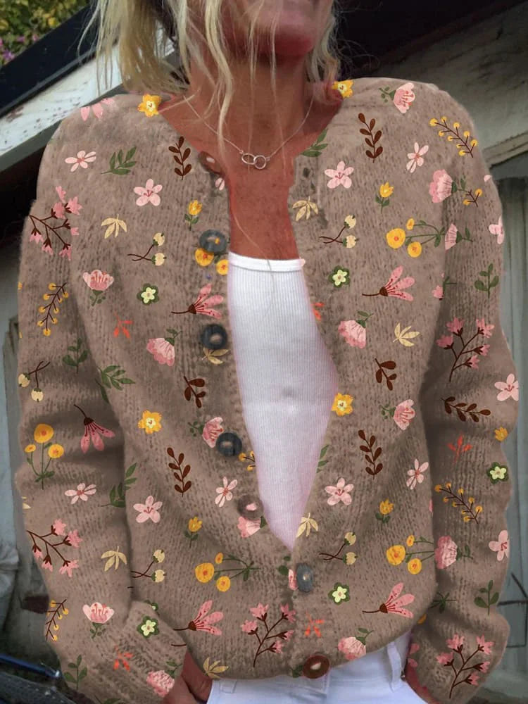 Anabelle | Vest met bloemenmotief