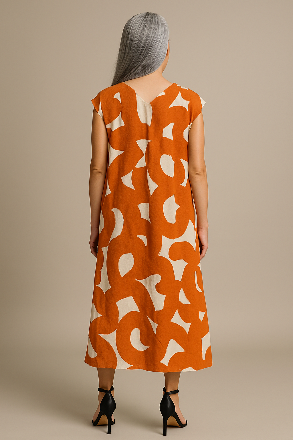 VERA | JURK MET PRINT EN V-HALS