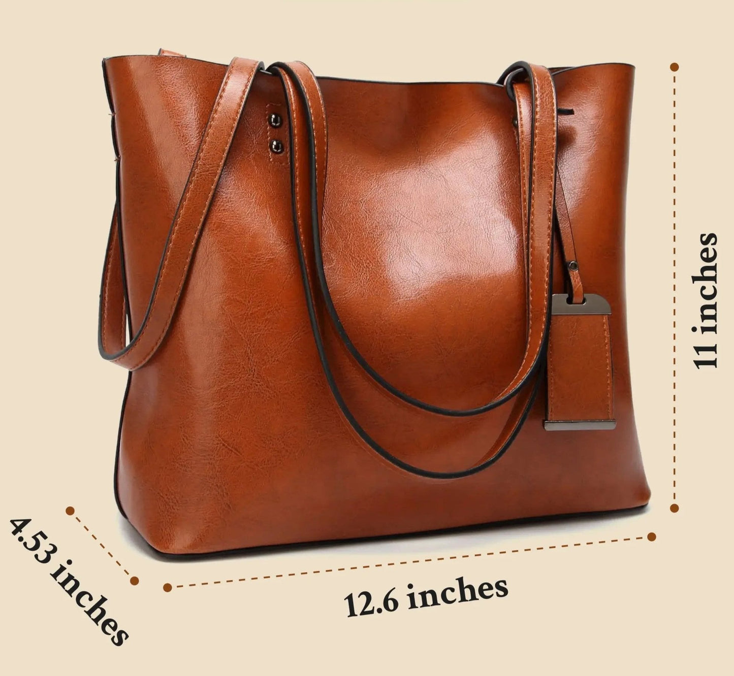 Lola - Tijdloze Vintage Leren Handtas