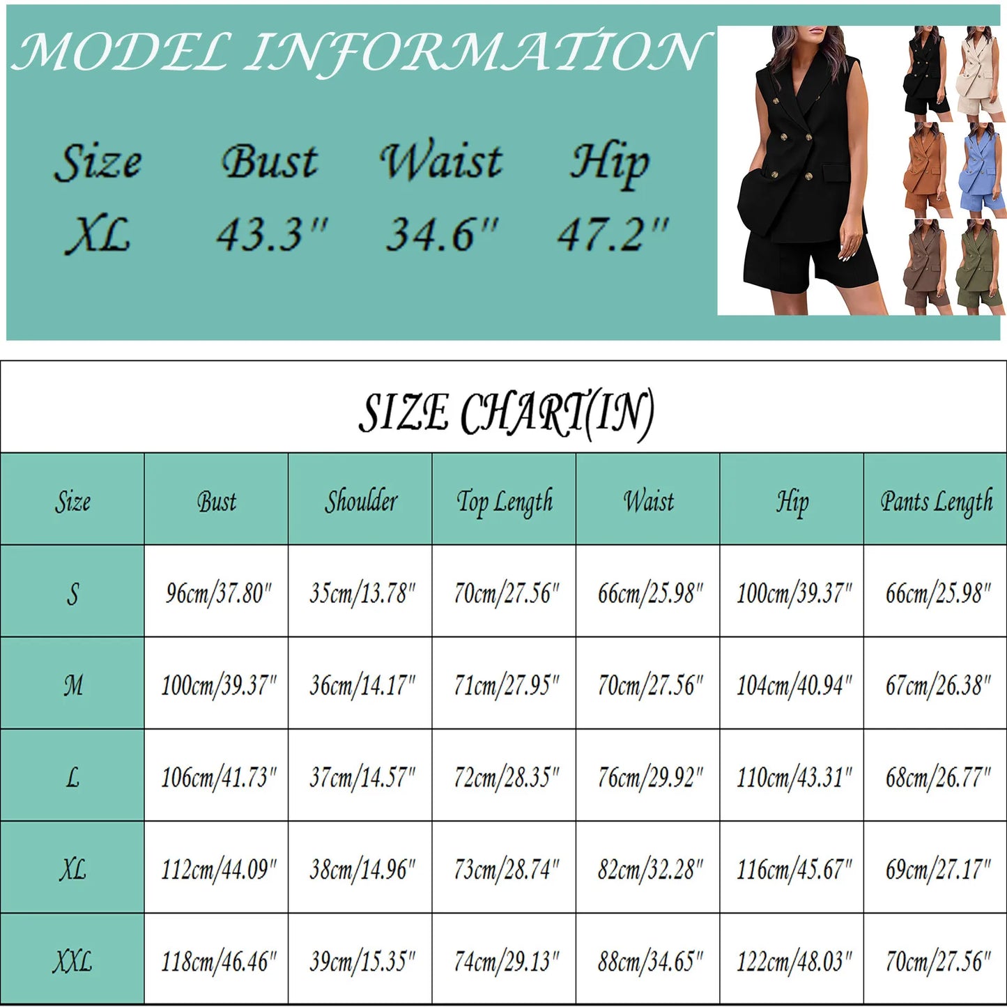 gilet 2 piece set