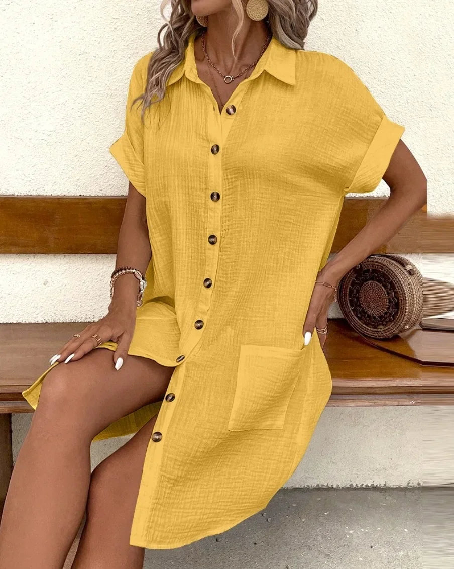 Alena™ | Oversized Polo Jurk