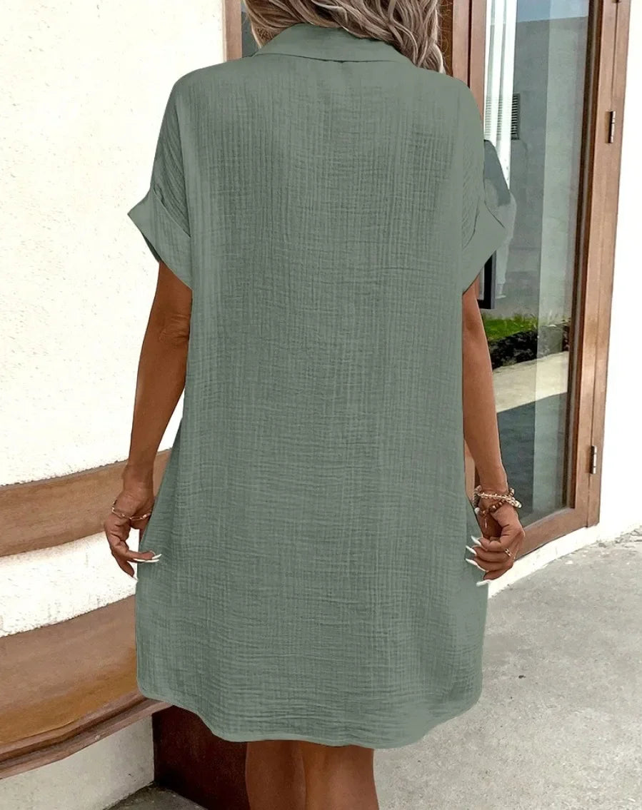 Alena™ | Oversized Polo Jurk