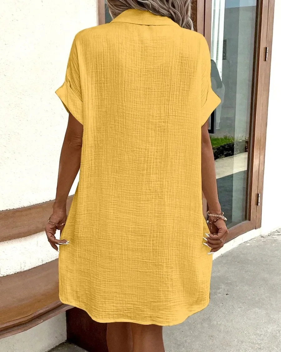 Alena™ | Oversized Polo Jurk