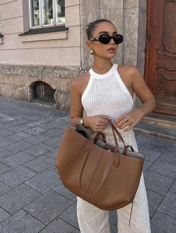 Viola - Luxe Leren Shopper