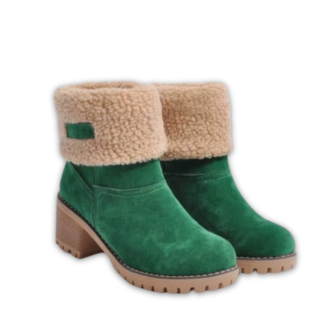 CAROLINE - Warme winterlaarzen met hoge hak