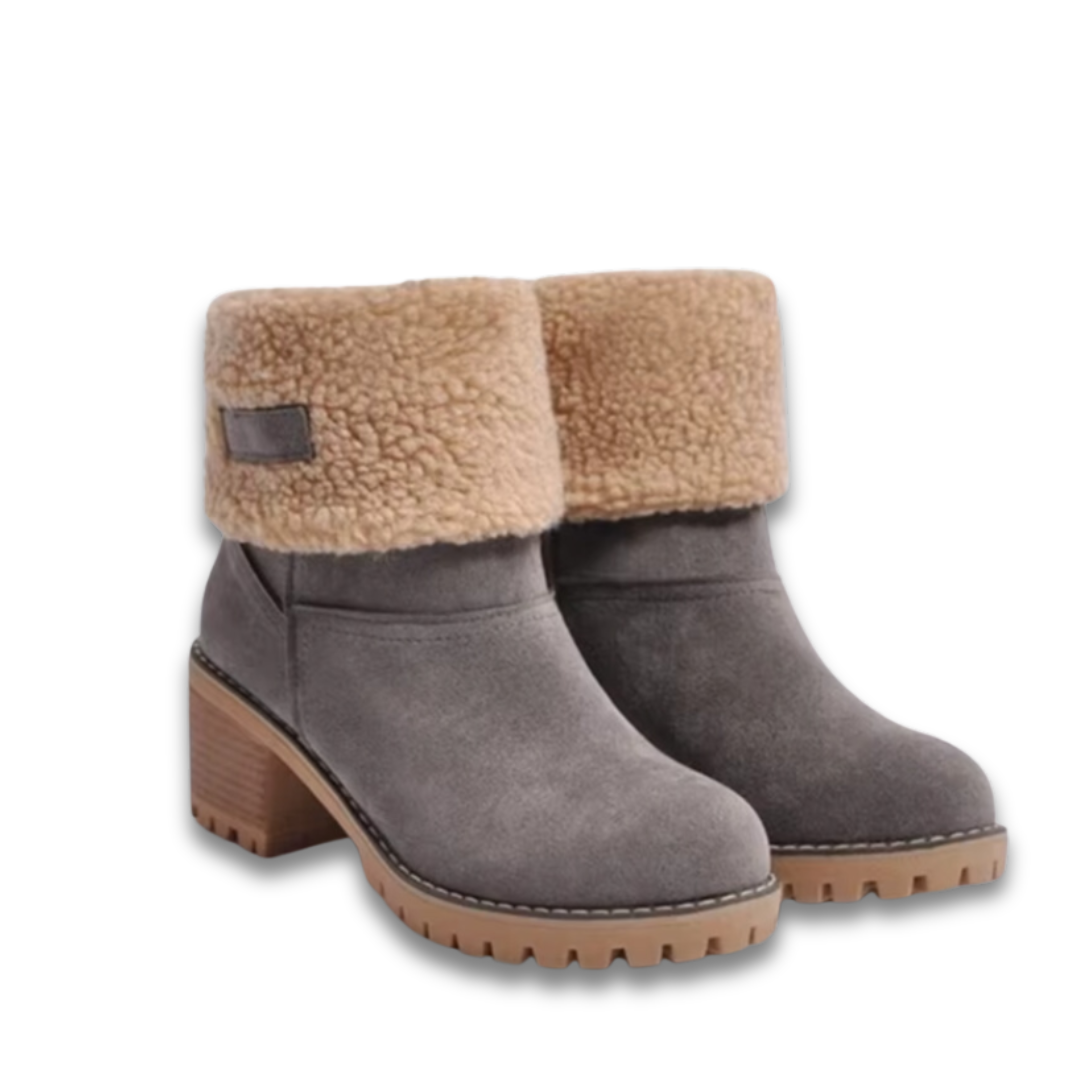 CAROLINE - Warme winterlaarzen met hoge hak