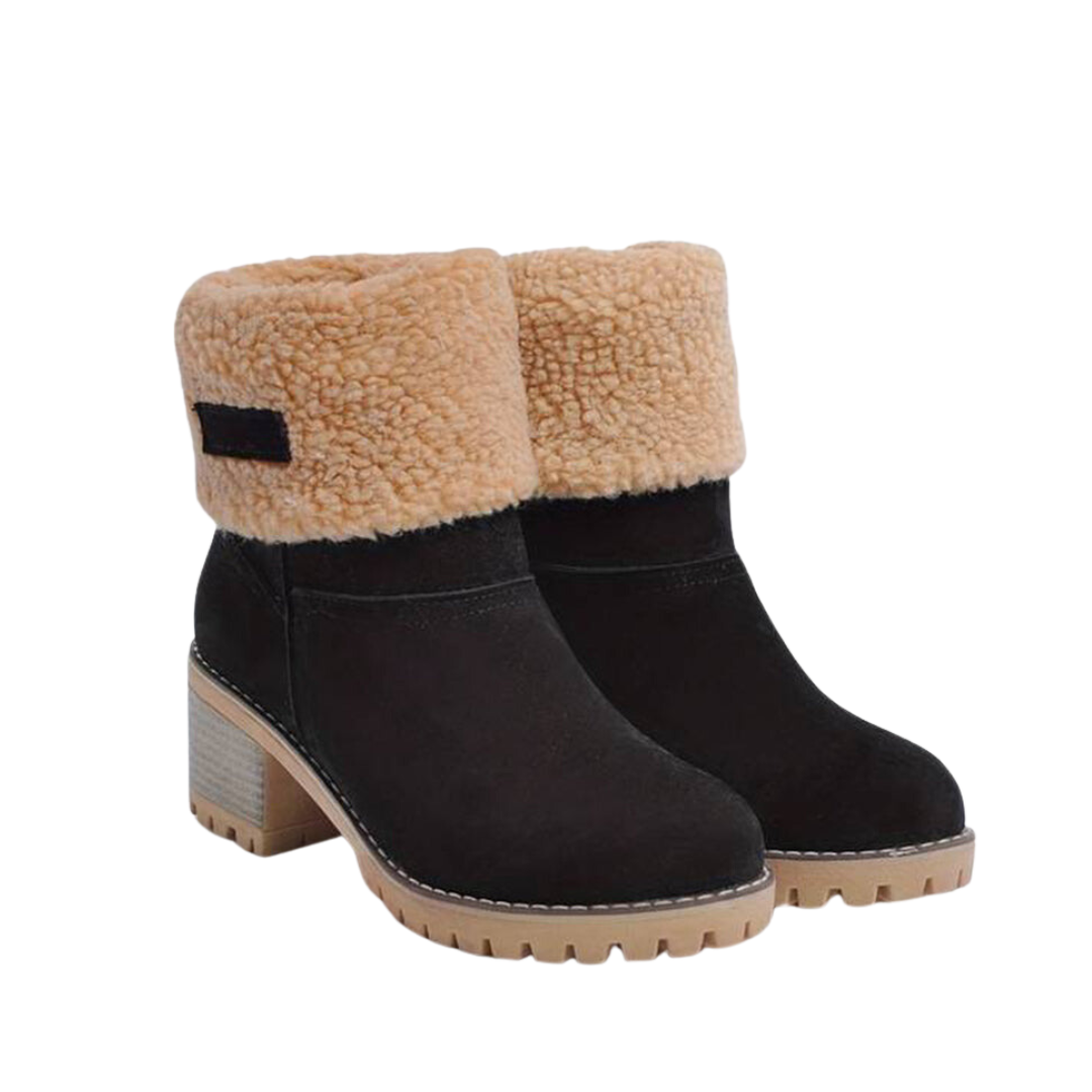 CAROLINE - Warme winterlaarzen met hoge hak