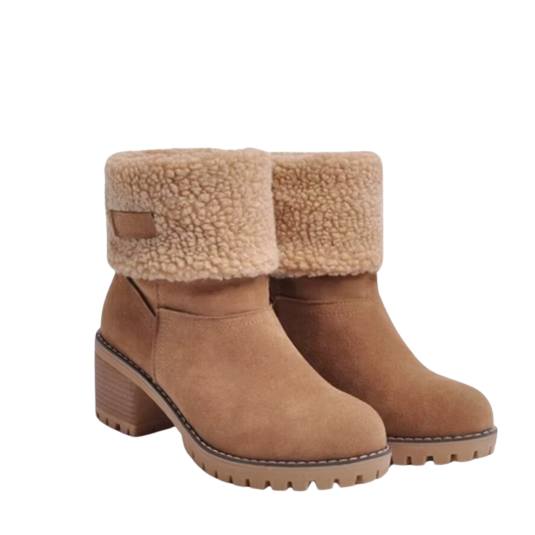 CAROLINE - Warme winterlaarzen met hoge hak