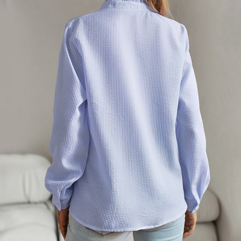 Valentina Rossi Ruffle Trim Shirt