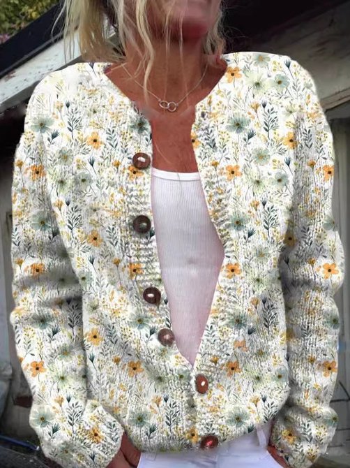 Anabelle | Vest met bloemenmotief