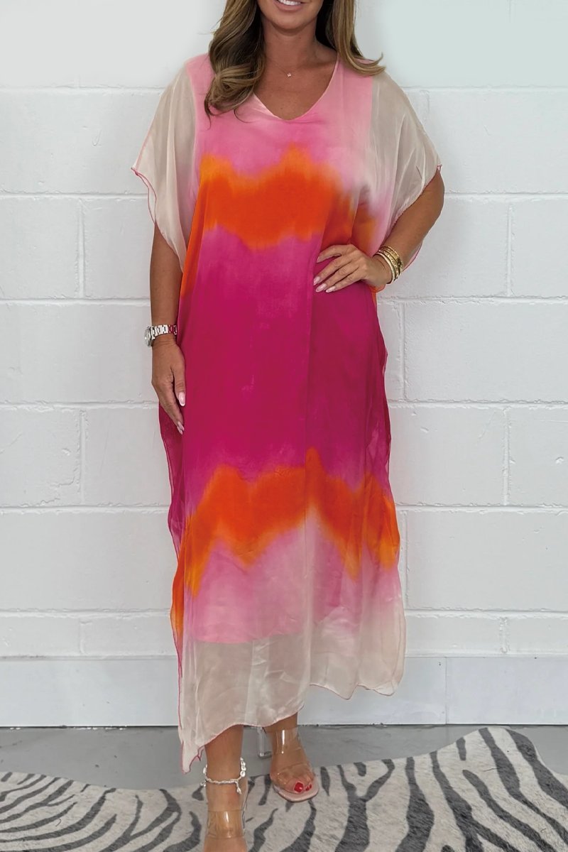 Parella™ - Maxidress van chiffon