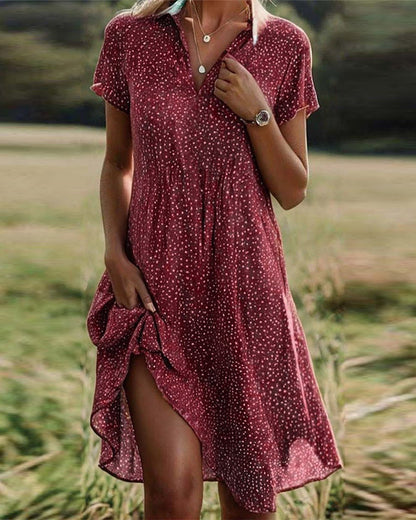Miranda - V-neck short dress