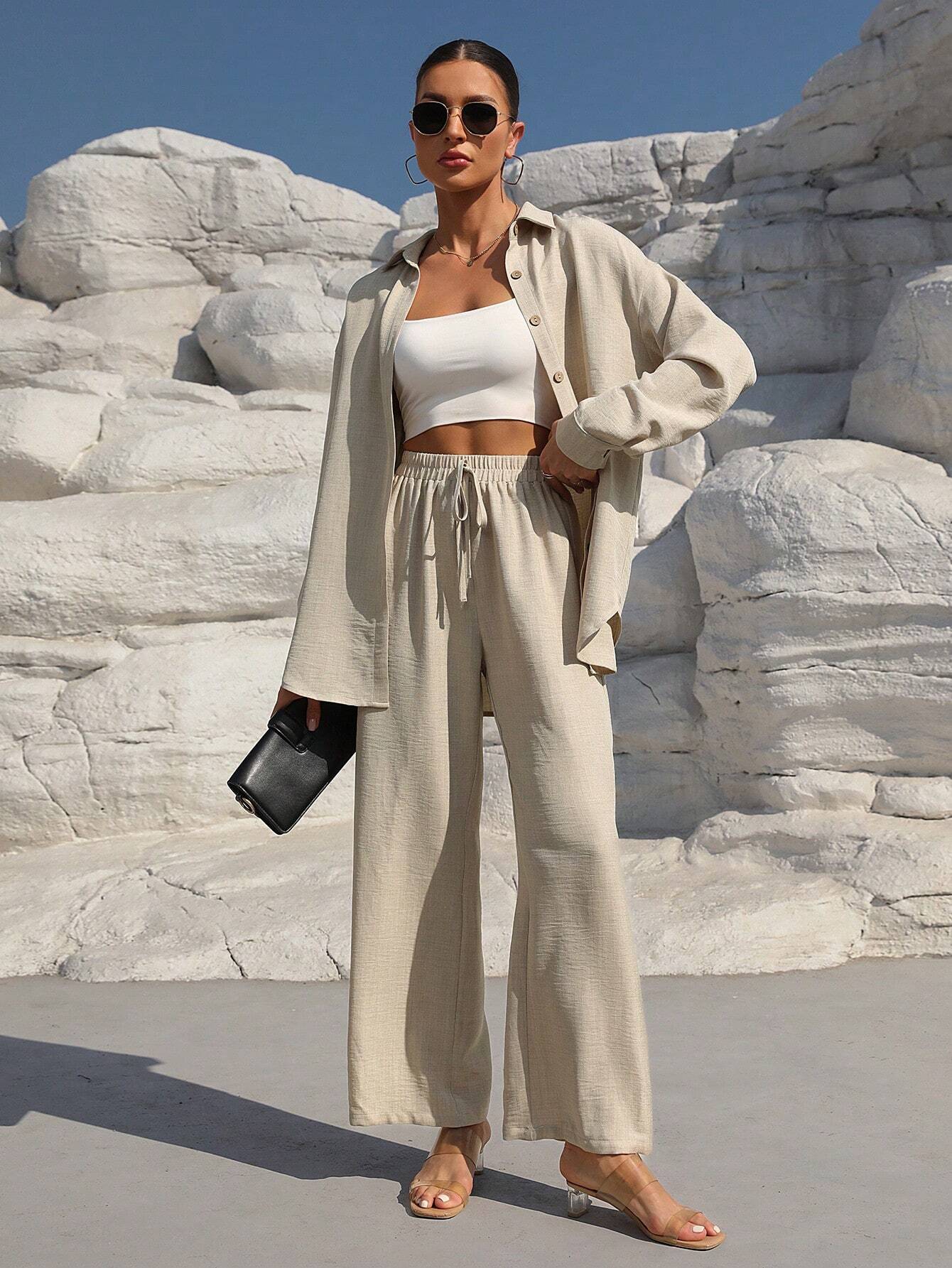 Long Sleeve Shirt And Pants Set