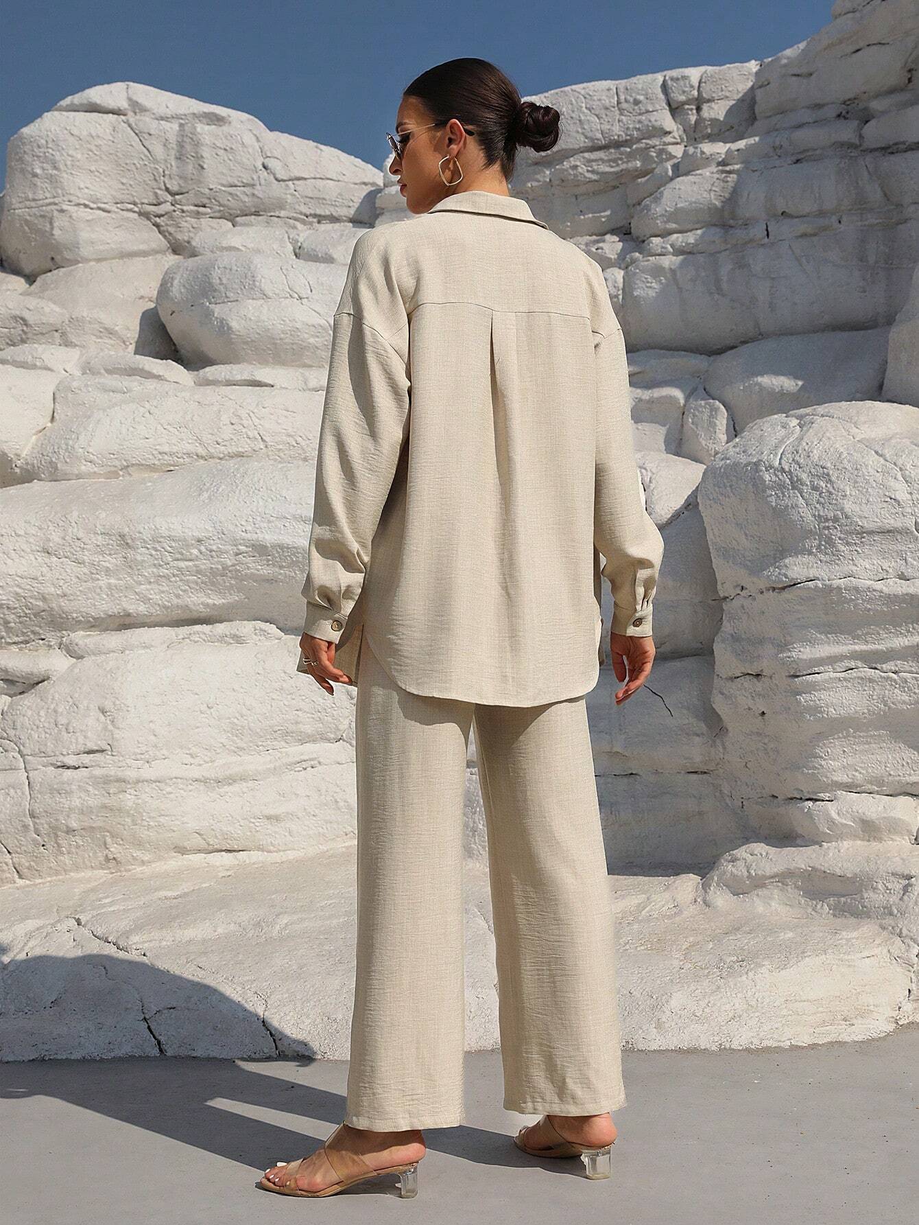 Long Sleeve Shirt And Pants Set
