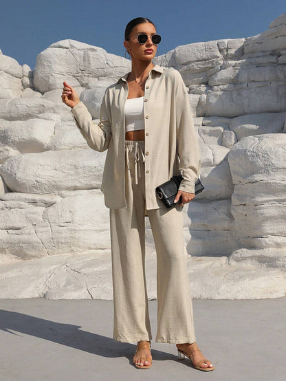 Long Sleeve Shirt And Pants Set