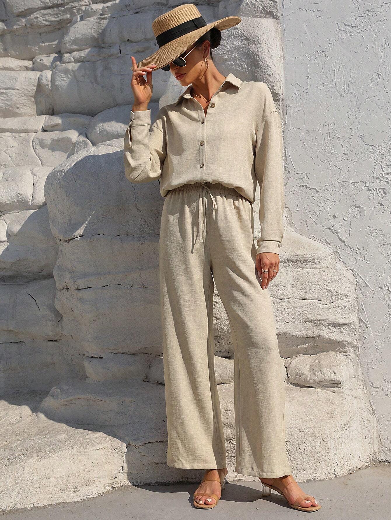 Long Sleeve Shirt And Pants Set