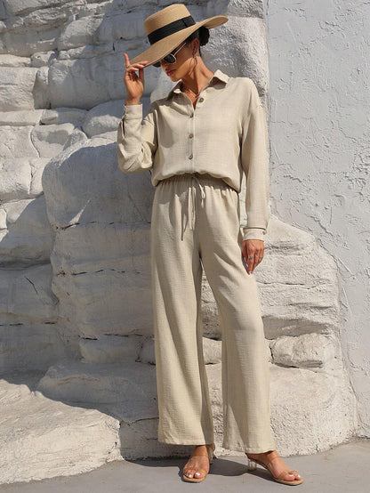 Long Sleeve Shirt And Pants Set