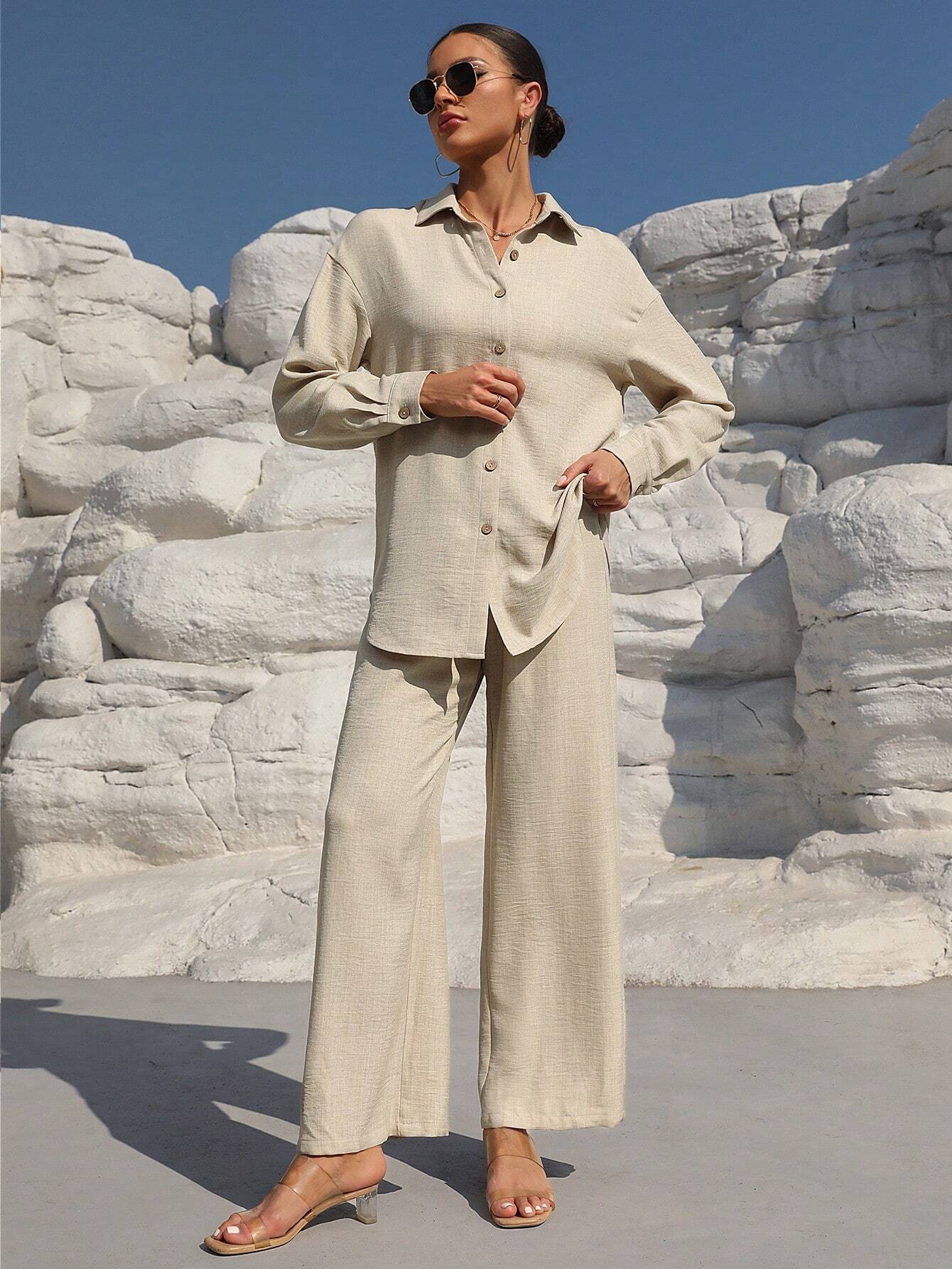 Long Sleeve Shirt And Pants Set