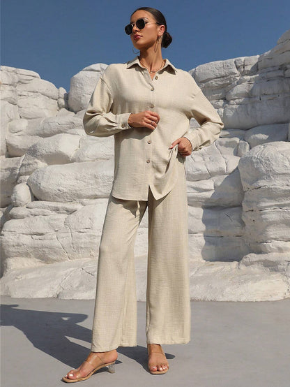 Long Sleeve Shirt And Pants Set