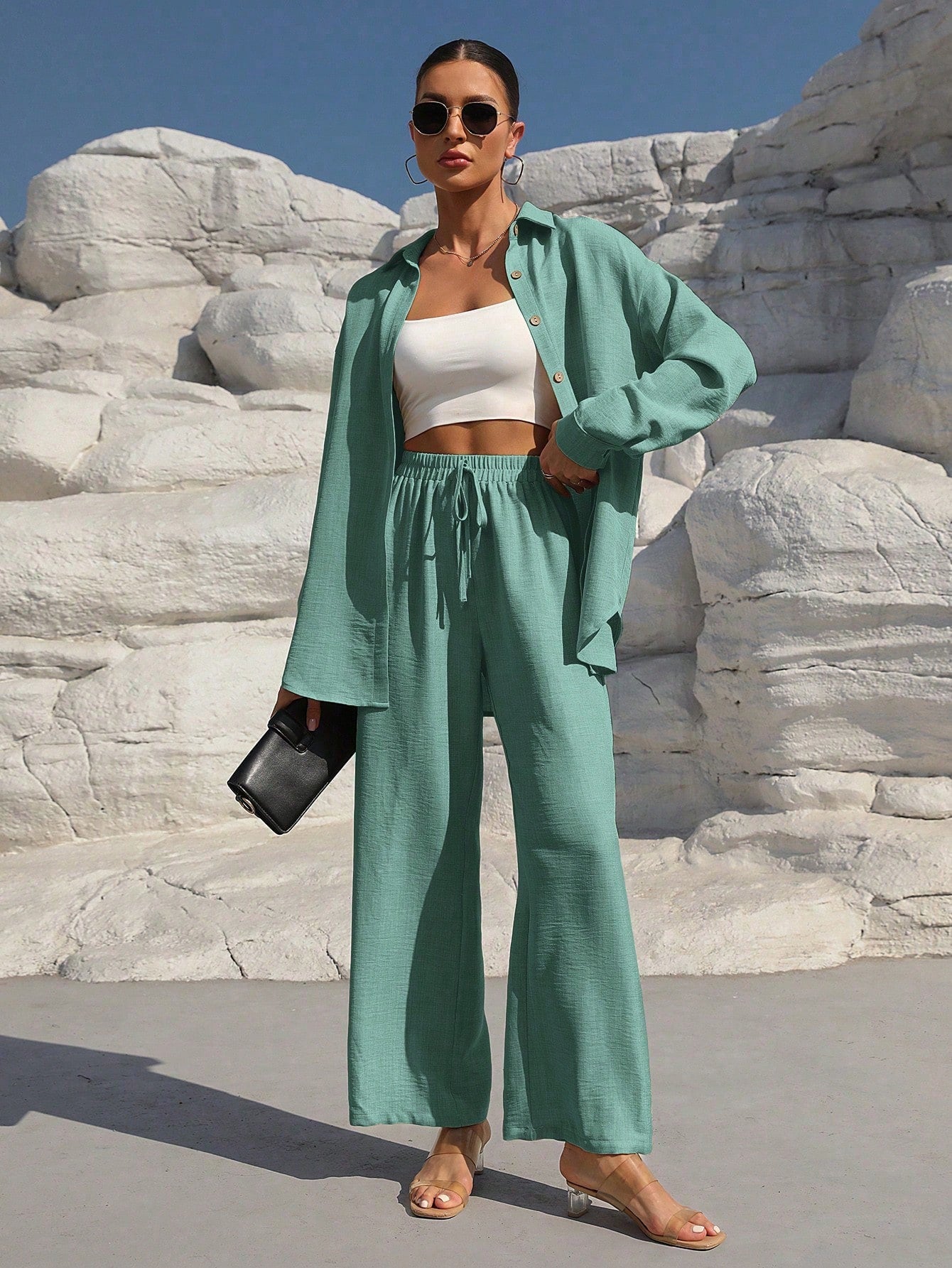 Long Sleeve Shirt And Pants Set