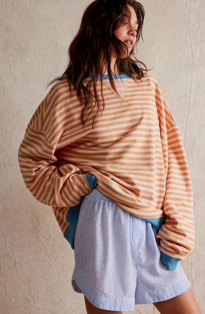 Maria | Gestreepte Oversized Pullover