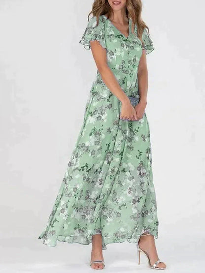 The Ariana | Elegante Kleurrijke Maxi Dress