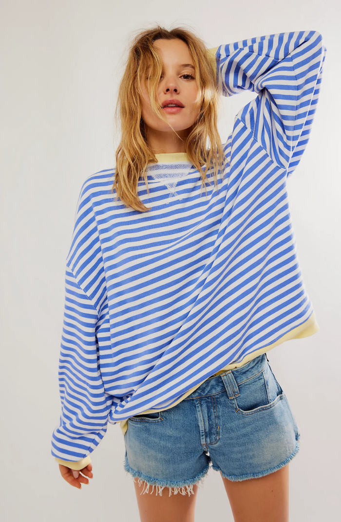 Maria | Gestreepte Oversized Pullover