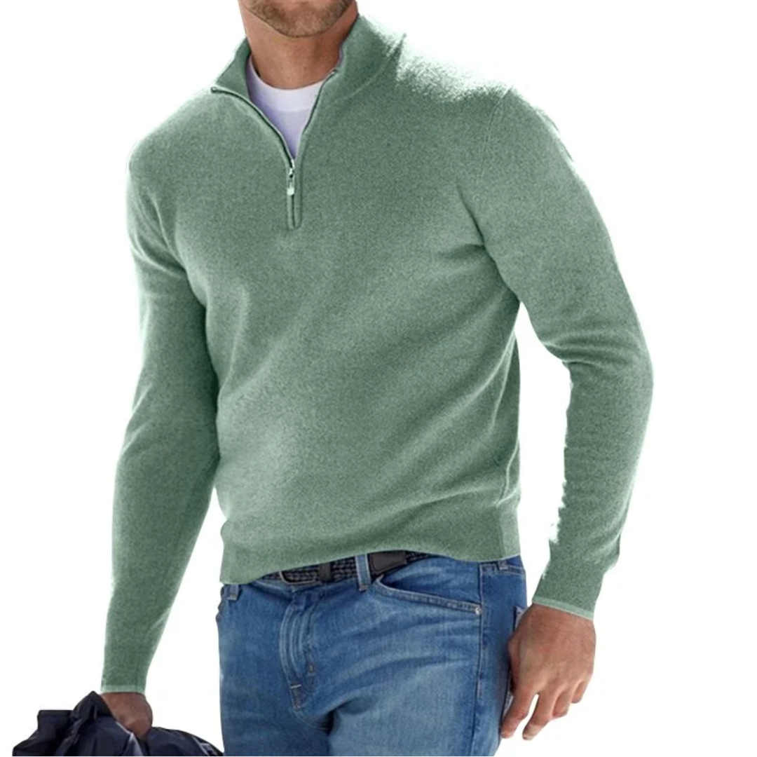 THE ROGAN HALFZIP SWEATER