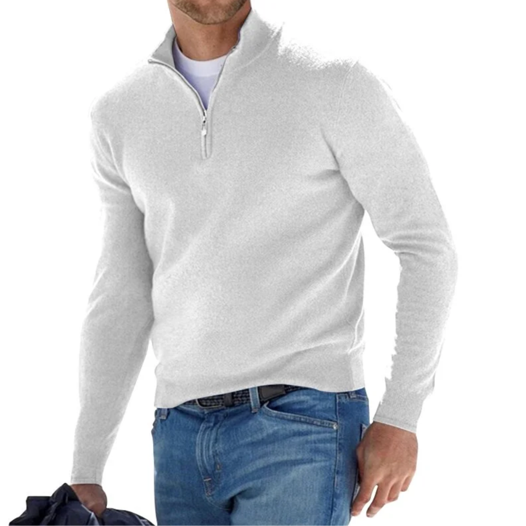 THE ROGAN HALFZIP SWEATER