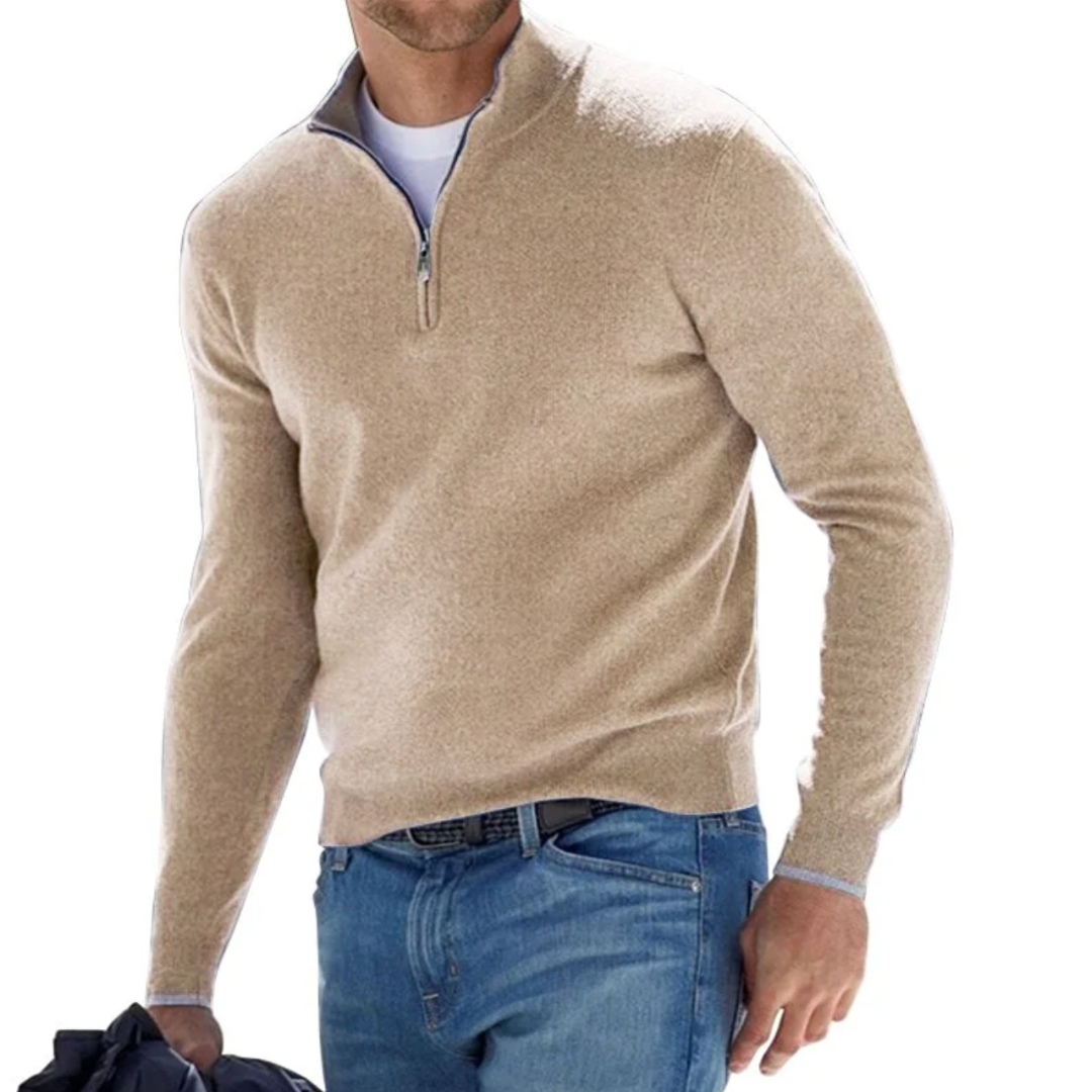 THE ROGAN HALFZIP SWEATER