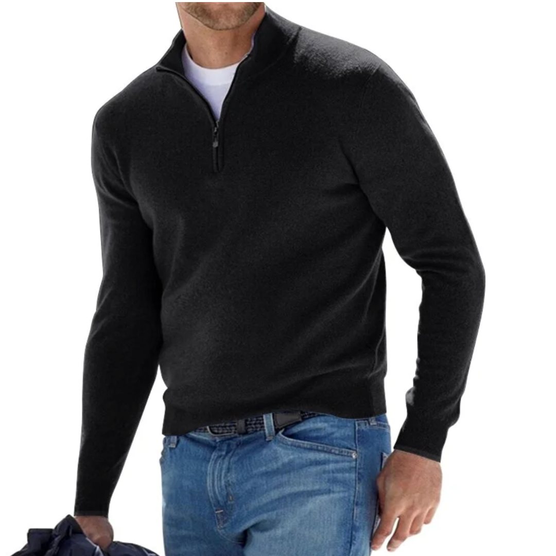 THE ROGAN HALFZIP SWEATER