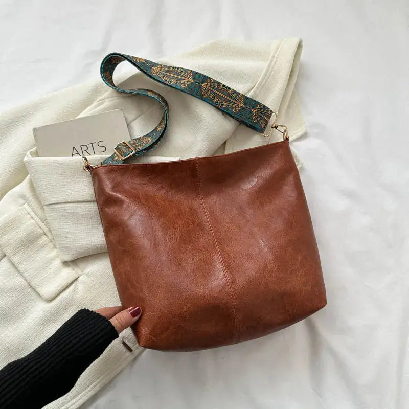 Esther - Vintage Leren Schoudertas