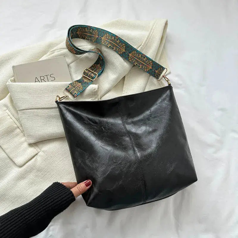 Esther - Vintage Leren Schoudertas