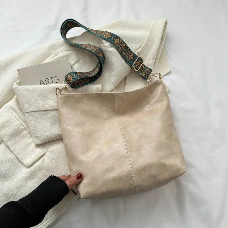 Esther - Vintage Leren Schoudertas