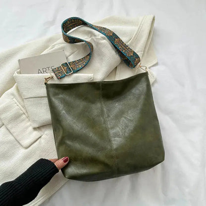 Esther - Vintage Leren Schoudertas