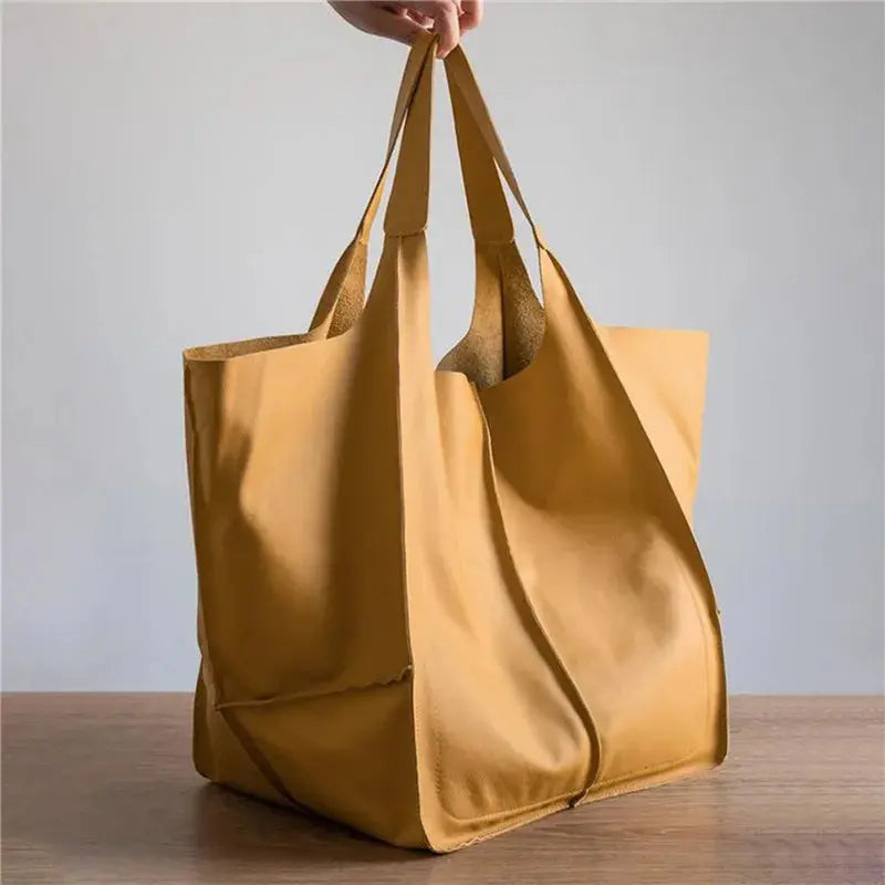 Elize - Vintage Leren Shopper Tas