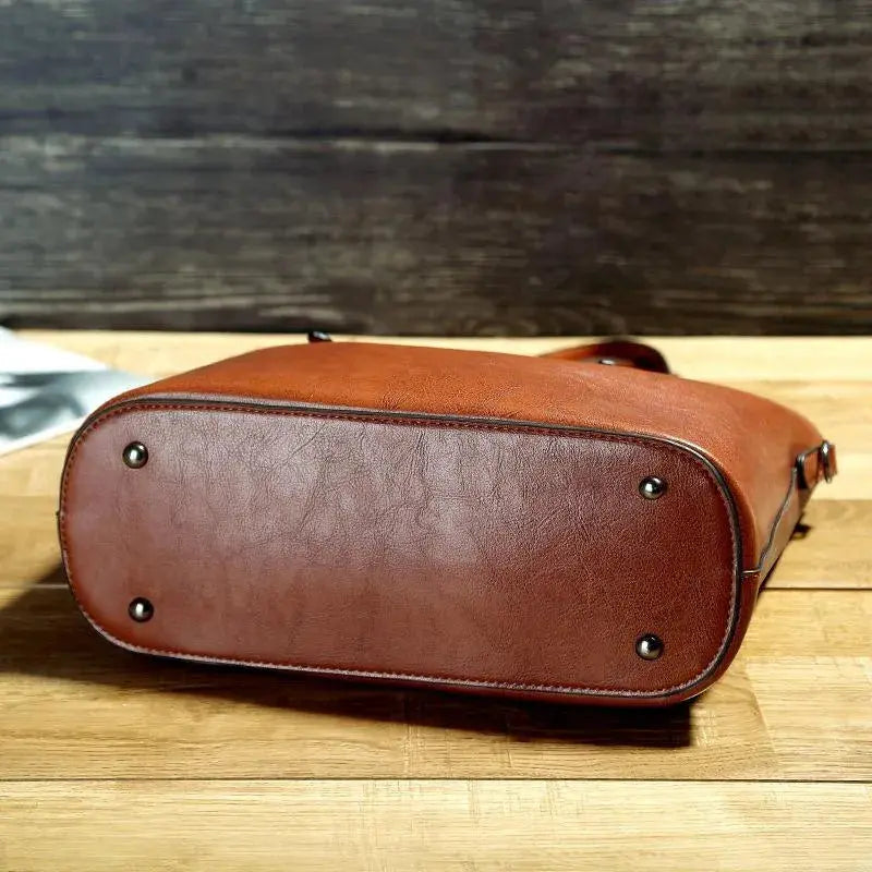 Lola - Tijdloze Vintage Leren Handtas