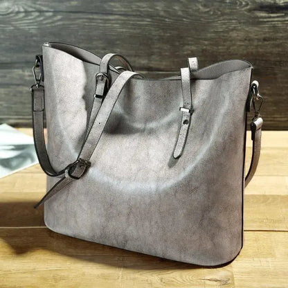Lola - Tijdloze Vintage Leren Handtas