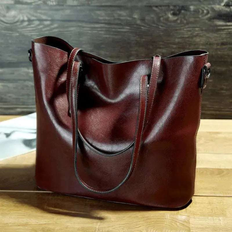 Lola - Tijdloze Vintage Leren Handtas