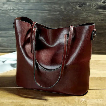 Lola - Tijdloze Vintage Leren Handtas