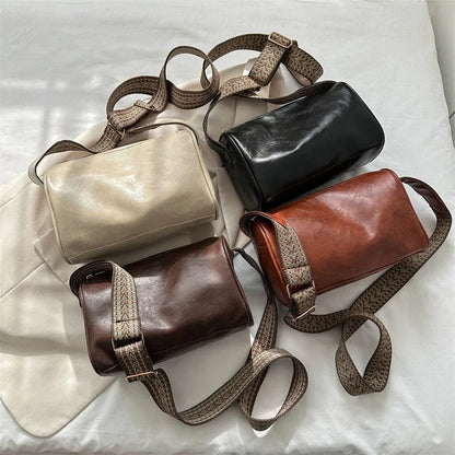 Trine - Vintage Lederen Crossbody Tas