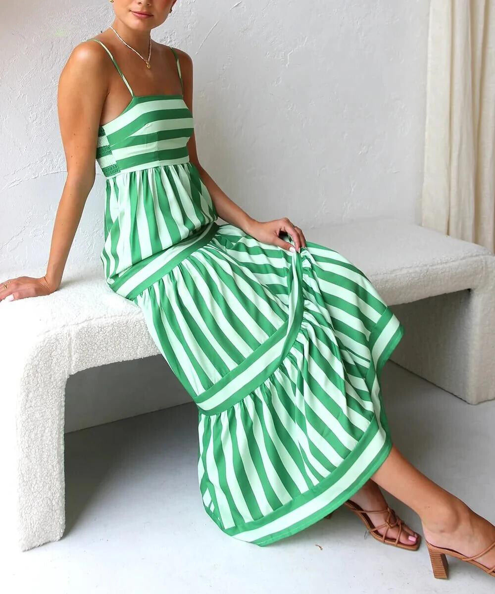 Juliet™ | Gestreepte Maxi Jurk