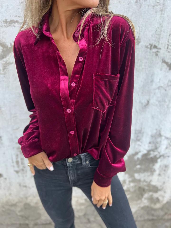 Giselle | Velvet Blouse