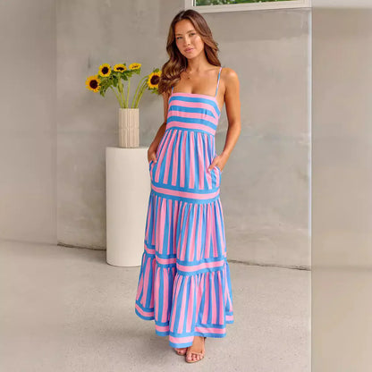 Juliet™ | Gestreepte Maxi Jurk