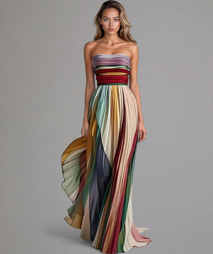 FLORA - ROBE SANS MANCHES COLORÉE
